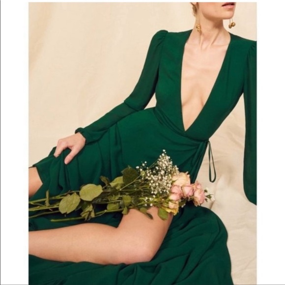 Reformation Milan Herra Carnation dress Maxi USA XS fits small as well - Picture 3 of 11